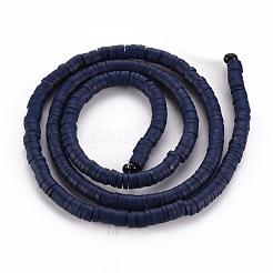 Plats ronds espaceurs de perles en pâte polymère fait main&nbsp;CLAY-R067-4.0mm-35