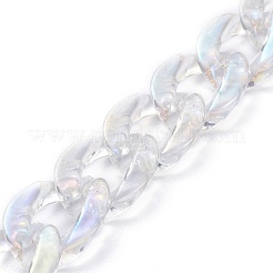 Chaînes de câble acryliques transparentes faites à la main&nbsp;AJEW-JB00809