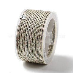 Cordon tressé en polyester bicolore de 14 m&nbsp;OCOR-G015-02A-08