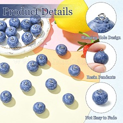 10pcs pendentifs en résine opaque&nbsp;RESI-CJC0012-40