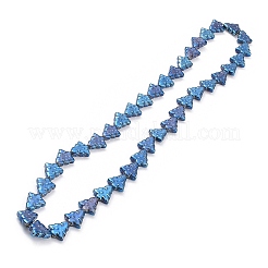 Brins de perles de verre de galvanoplastie transparentes&nbsp;EGLA-C002-FR04