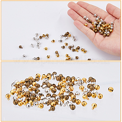 300 шт. 3-х цветные латунные подвески-колокольчики KK-FH0007-63