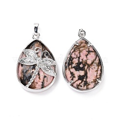 Природные подвески родонит&nbsp;G-G900-01P-23
