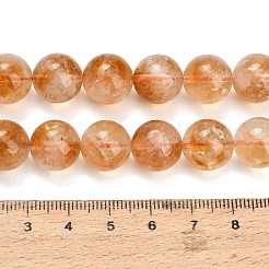 Colliers de perles de citrine naturelle en forme de cœur&nbsp;GG-T002-A01-12mm