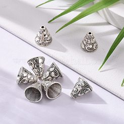 Тибетский стиль конус сплава шарик шапки X-PALLOY-I112-09AS