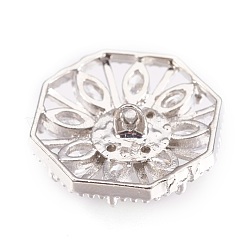 Латунь латуни микро проложить кубический цирконий кнопки KK-F752-05P