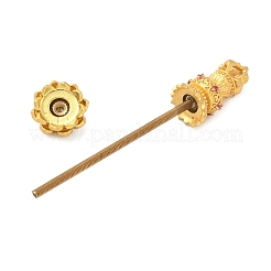 Латунные заготовки для подвесок с бусинами KK-NH0008-01MG