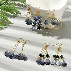 Наборы для изготовления сережек из стеклянных подвесок своими руками&nbsp;DIY-FS0009-01