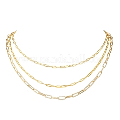 Латунная цепочка-скрепка NJEW-JN05507