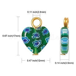 Стеклянные подвески миллефиори&nbsp;PALLOY-CJ00002
