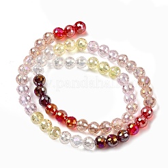 Стеклянные бусины с гальваническим покрытием  EGLA-D300-06-6mm-06