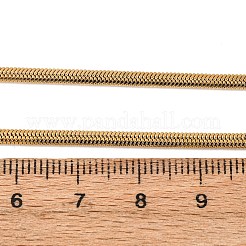 Ожерелья из плоской цепочки-змейки из нержавеющей стали 304 толщиной 2.5 мм NJEW-P338-05G