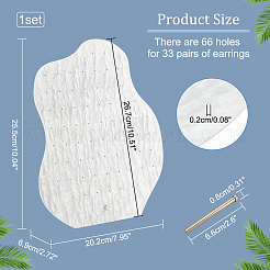 Акриловые серьги с рябью на воде EDIS-WH0015-06