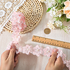 2 ярд цветочной кружевной отделки из полиэстера&nbsp;OCOR-CY0002-69D