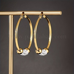 Модные и элегантные серьги-кольца из нержавеющей стали 201 WO5064