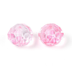 Выпечка расписные прозрачные стеклянные бусины&nbsp;GLAA-N011-10mm-08