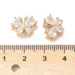 Латунные микропаве из прозрачного кубического циркония KK-G531-03G