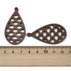 Pendentifs en bois de noyer&nbsp;WOOD-A025-04B