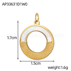 Подвески-кольца из нержавеющей стали 304 STAS-OY004-55G