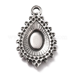 Pendentifs cabochons en acier inoxydable 304 anti-ternissement&nbsp;STAS-B024-61P