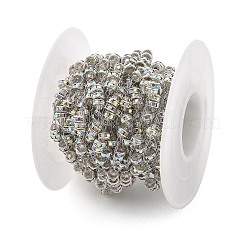 Стеклянные бусины ручной работы и цепочки из страз&nbsp;CHS-L028-01P-02