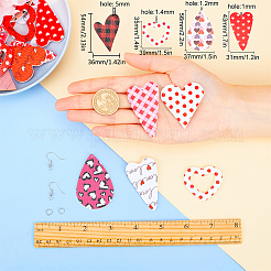 DIY-Sets zur Herstellung von Ohrringen aus PU-Leder&nbsp;DIY-SC0012-29