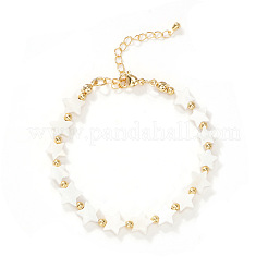 Минималистичные браслеты из натуральных ракушек и латунных бусин.&nbsp;DG5975