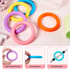 8шт 8 цвета силиконовые бусины&nbsp;SIL-TA0001-88