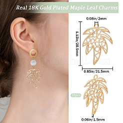 10 шт. подвески из латуни на осеннюю тематику&nbsp;KK-BBC0011-78