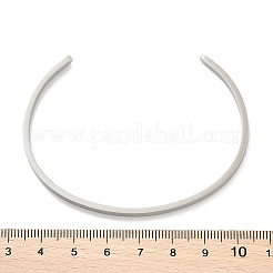 Bracciali a polsino in acciaio inossidabile 304 anti-ossidazione&nbsp;X-BJEW-K173-02P