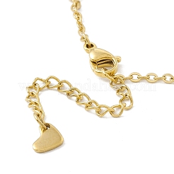 Браслет-бабочка из нержавеющей стали 304 с вакуумным покрытием PVD с цепочками для женщин STAS-E001-16G