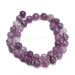 Colliers de perles en verre imitation jade teintées&nbsp;GL-Z001-02B-08