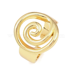 Латунь манжеты кольца RJEW-D333-02G