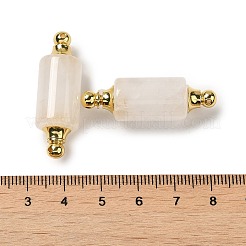 天然水晶コネクターチャーム  水晶  金メッキ304ステンレススチール製金具付き  列リンク  36x12mm  穴：1.2~1.4mm&nbsp;G-Z039-01G-04