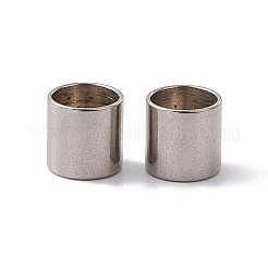 変色しにくい201ステンレススチールコードエンド  エンドキャップ  コラム  ステンレス鋼色  8x8mm  内径：6.8mm&nbsp;STAS-G288-01E-P