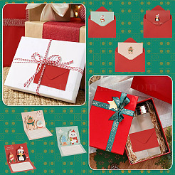 18 Beutel 3 Farben Weihnachtspapier Glückwunschkarte&nbsp;DIY-TA0013-84