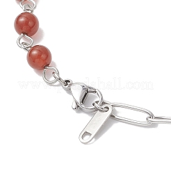 Ожерелья ручной работы из натуральных сердоликов NJEW-JN05500