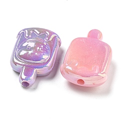 Переливающиеся акриловые бусины с УФ-покрытием OACR-G039-08