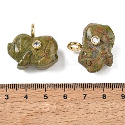 Geschnitzte Anhänger aus natürlichem Unakit&nbsp;GG-CBA105B-03B-G