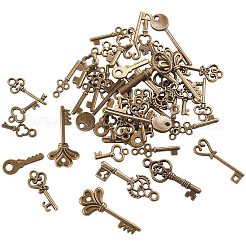 Тибетский стиль ключевые подвески&nbsp;TIBEP-PH0004-16AB