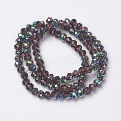 Гальванизируйте прозрачное стекло бисер нитей&nbsp;EGLA-A034-T6mm-Q05