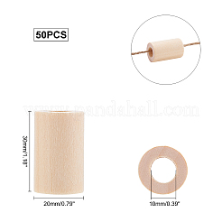 Perles de bois non finies&nbsp;WOOD-FH0001-04