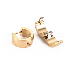 Фурнитура для сережек-колец Huggie Hoop из нержавеющей стали 304&nbsp;X-STAS-S116-261G