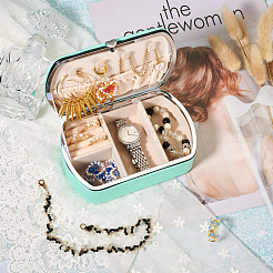 Коробка для хранения ювелирных изделий из искусственной кожи&nbsp;LBOX-TAC0001-01A