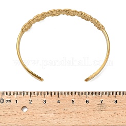 Браслеты-манжеты из нержавеющей стали 304 для женщин&nbsp;BJEW-P359-02G