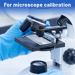 1 pz microscopio micrometro vetrino strumento di misurazione in vetro ottico&nbsp;AJEW-CA0005-58