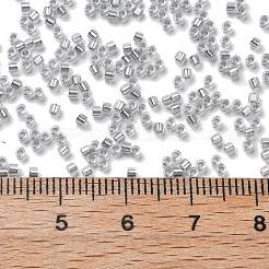 Прозрачные внутри цветные стеклянные бусины SEED-H003-04D