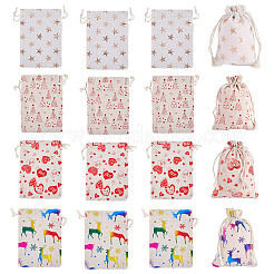 20 stücke 4 arten weihnachten baumwolle stoff tasche&nbsp;ABAG-TA0002-11