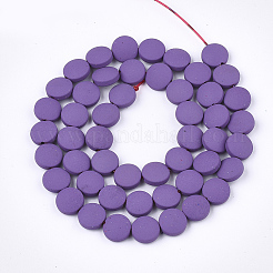 Окрашенного распылением немагнитных синтетических нитей гематита бусы G-T116-02-15