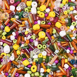 Смешанные гальванические и негальванические стеклянные бусины GLAA-SZC0007-02C